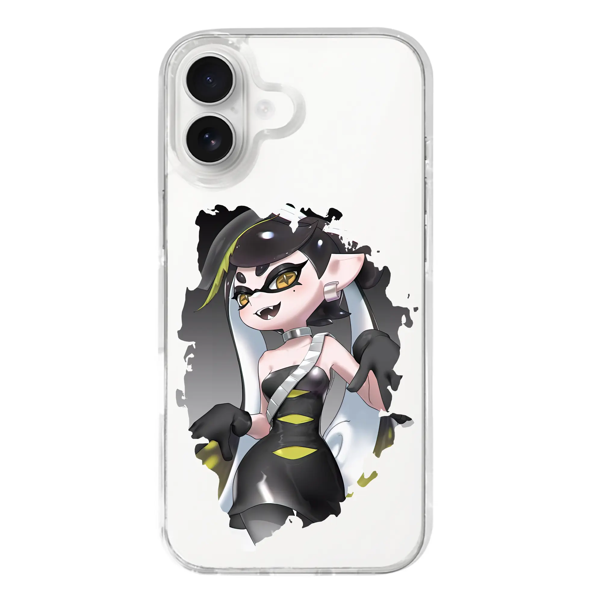 スプラトゥーン グッズ,シオカラーズ アオリ - iPhone 17シリーズ 透明スマホケース – 薄型・耐衝撃・精密フィット保護カバー